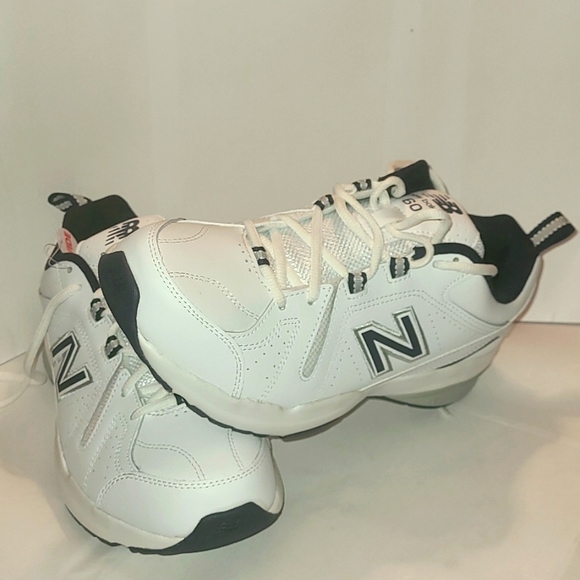 New Balance Men's 608 V5 Casual Comfort Fitness Cross Training, White-Navy, 8.5W - Picture 1 of 11